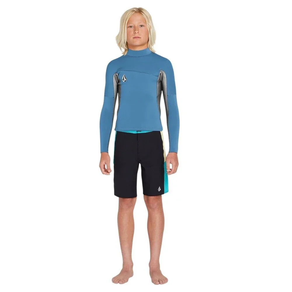 Volcom Big Boy’s Wetsuit Jacket Long Sleeve Blue Size 14 NWT Surf Swim